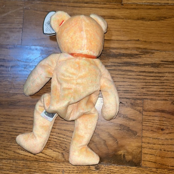 2000 Ty Beanie Babies "Sunny" The Orange E-Bear 8" Plush retired with errors - Picture 5 of 12